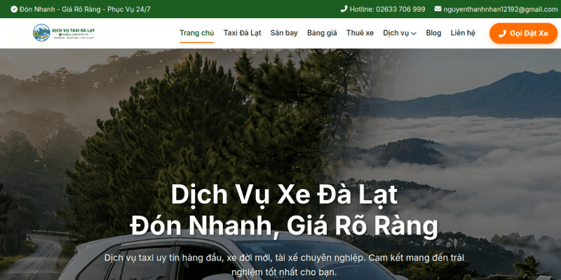 Dịch Vụ Taxi Đà Lạt