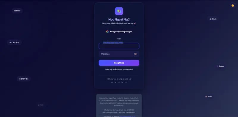 Học Ngoại Ngữ Trực Tuyến