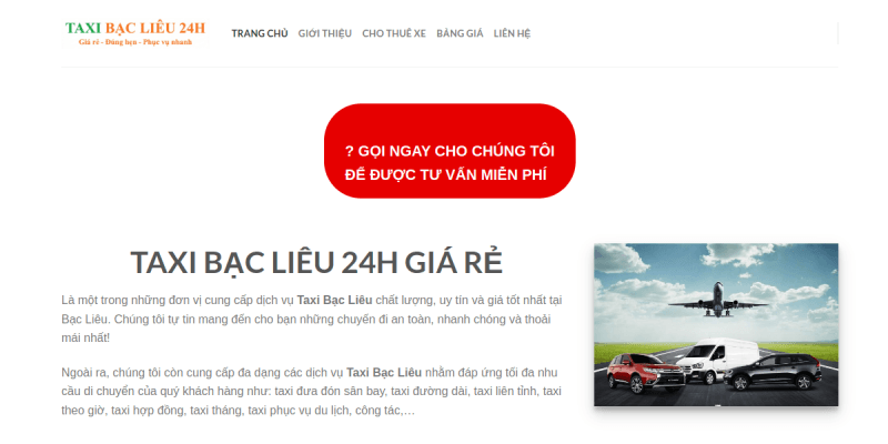Taxi Điện Bạc Liêu