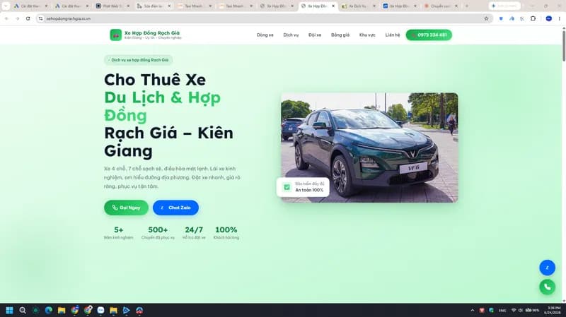 Xe Hợp Đồng Rạch Giá