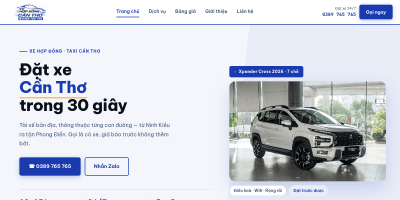 Xe Taxi Cần Thơ Giá Rẻ